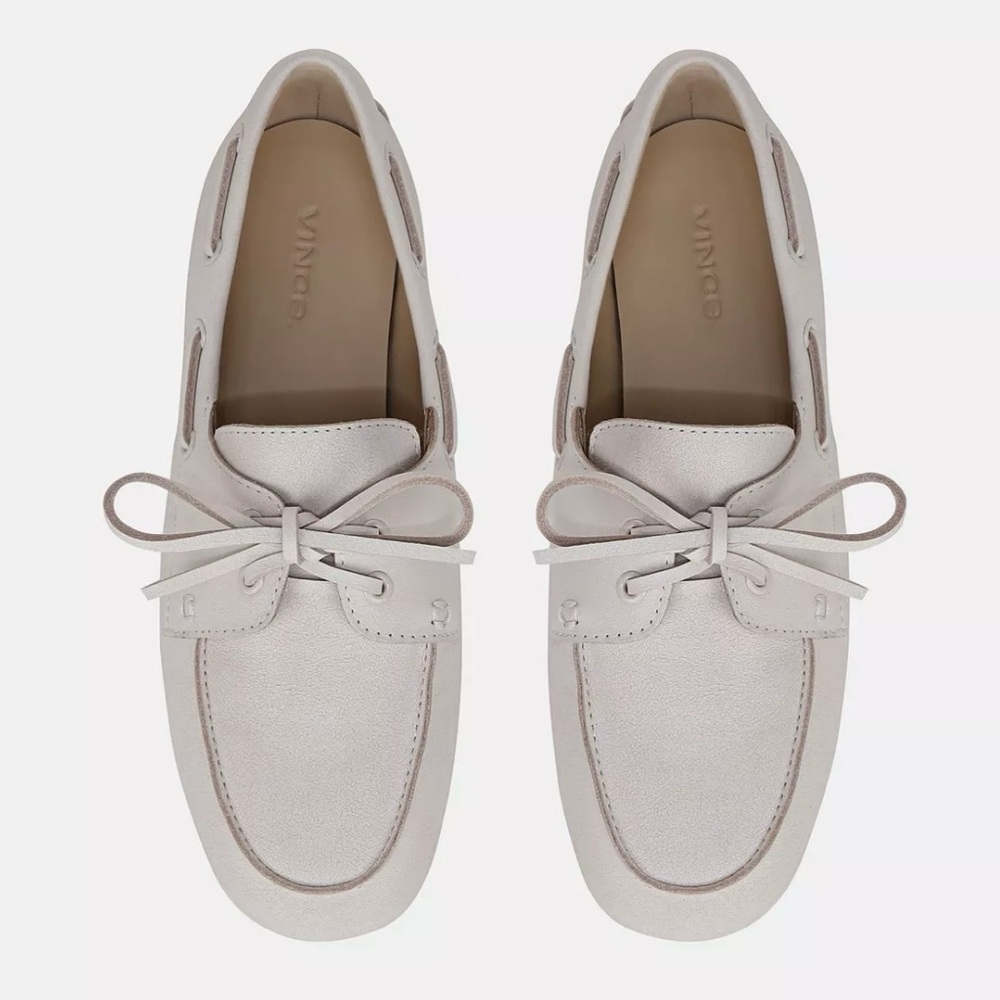 New Vince Marin Leather Lace-Up Loafer size 8